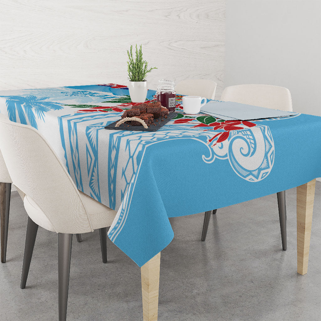 Bula Fiji Day Tagimaucia Palms Tablecloth Toso Mai Viti LT7 - Polynesian Pride