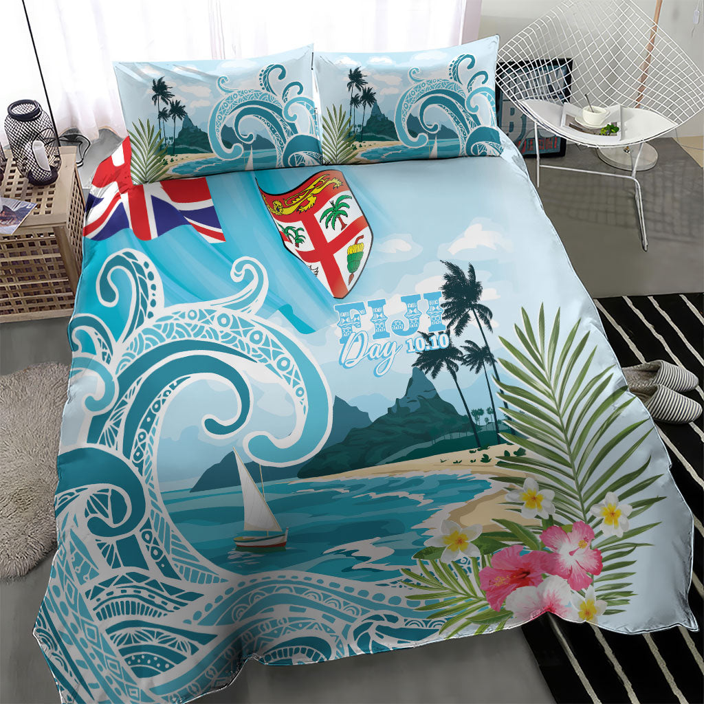 Bula Fiji Seascape Bedding Set Fiji Day - Islands Heritage LT7 - Polynesian Pride