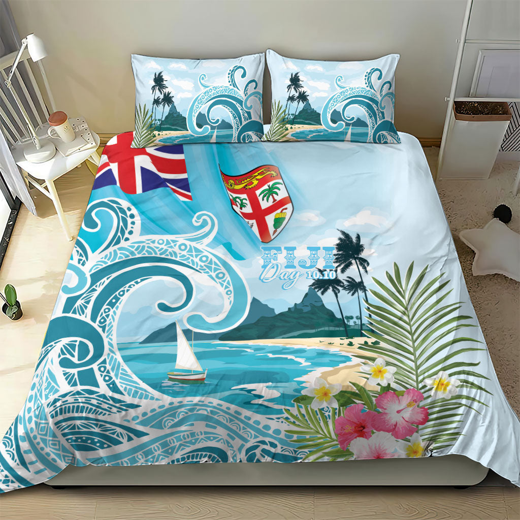 Bula Fiji Seascape Bedding Set Fiji Day - Islands Heritage LT7 - Polynesian Pride