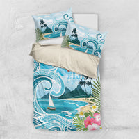 Bula Fiji Seascape Bedding Set Fiji Day - Islands Heritage LT7 US Twin 172cm x 218cm Multicolor - Polynesian Pride