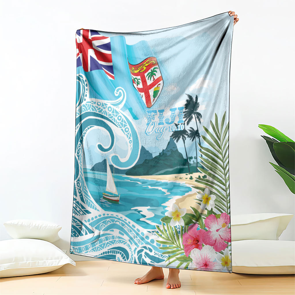 Bula Fiji Seascape Blanket Fiji Day - Islands Heritage LT7 - Polynesian Pride