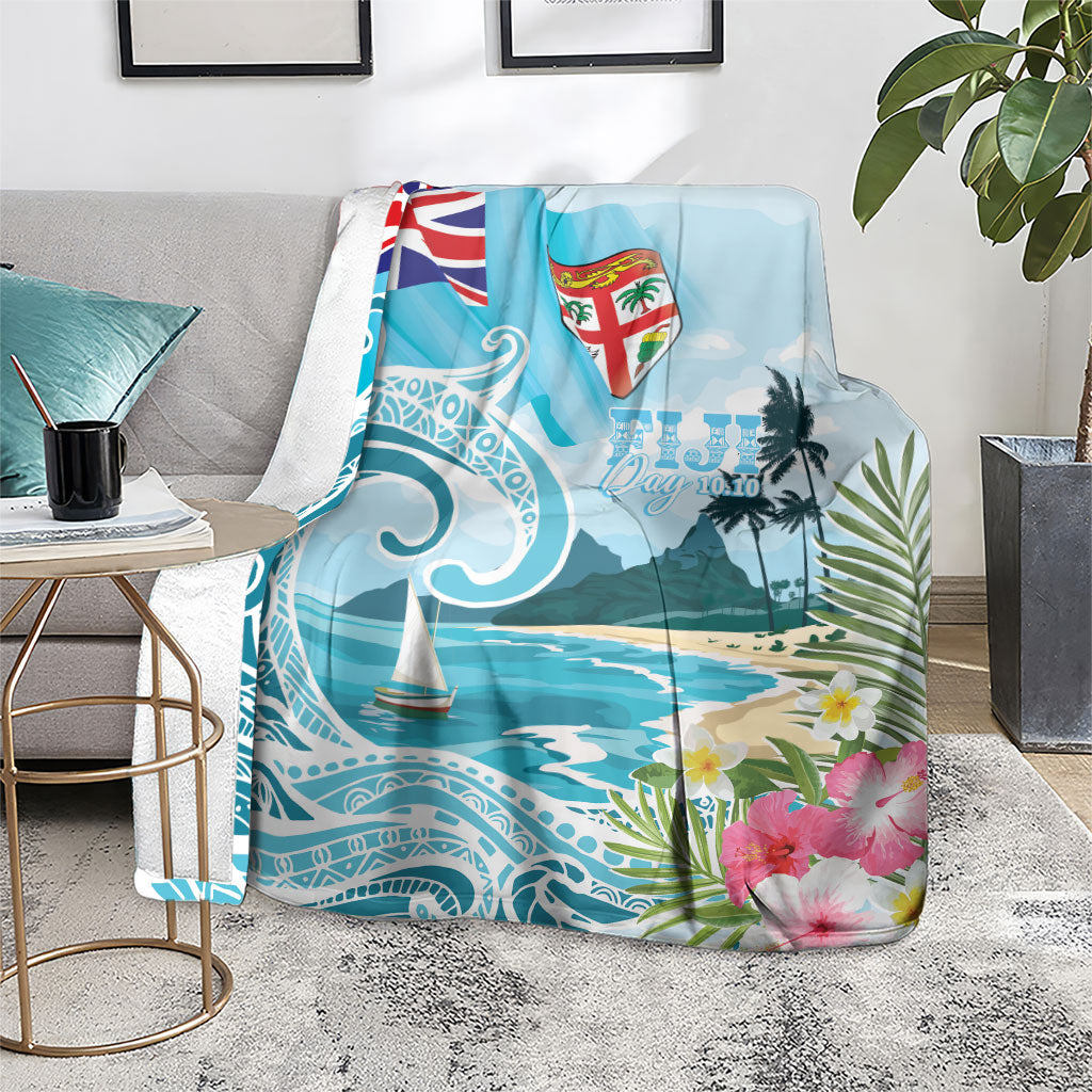 Bula Fiji Seascape Blanket Fiji Day - Islands Heritage LT7 - Polynesian Pride