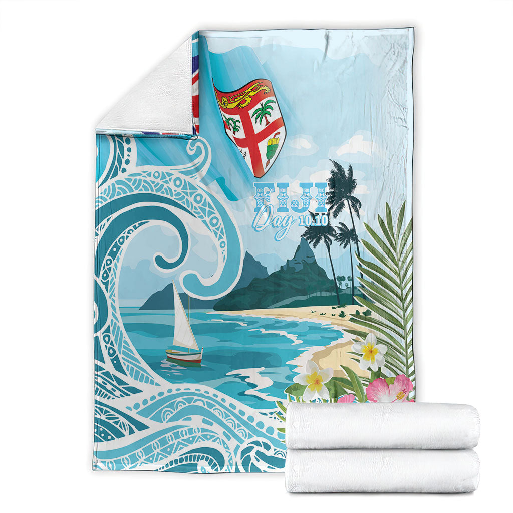 Bula Fiji Seascape Blanket Fiji Day - Islands Heritage LT7 - Polynesian Pride