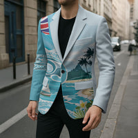 Bula Fiji Seascape Blazer Fiji Day - Islands Heritage LT7 - Polynesian Pride