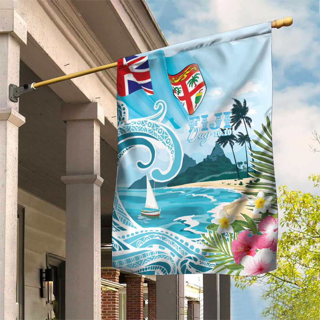 Bula Fiji Seascape Garden Flag Fiji Day - Islands Heritage LT7 House Flag Multicolor - Polynesian Pride