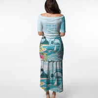 Bula Fiji Seascape Puletasi Fiji Day - Islands Heritage LT7 - Polynesian Pride