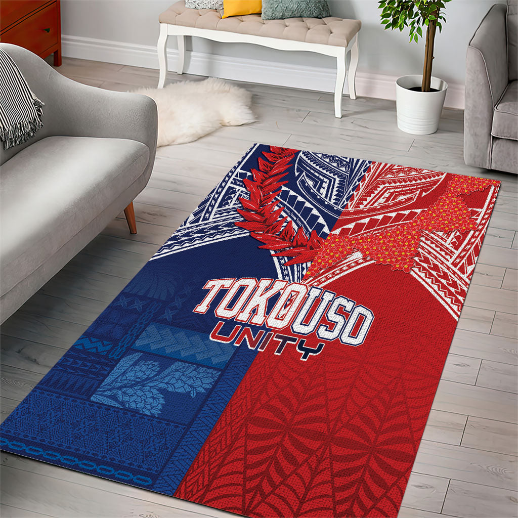 TokoUso Tonga Samoa Brothers Forever Area Rug Ulafala and Heilala Unity LT7 - Polynesian Pride