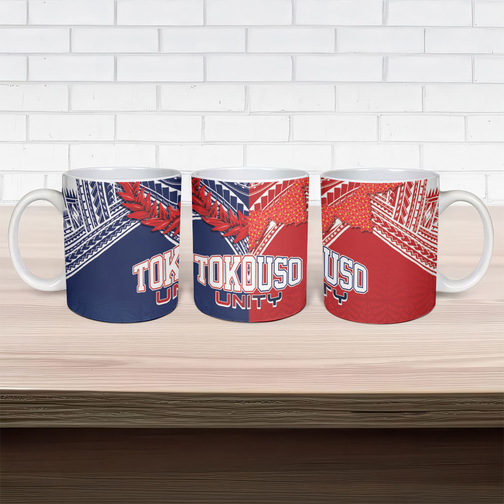 TokoUso Tonga Samoa Brothers Forever Ceramic Mug Ulafala and Heilala Unity LT7 - Polynesian Pride
