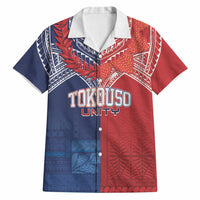 TokoUso Tonga Samoa Brothers Forever Custom Hawaiian Shirt Ulafala and Heilala Unity LT7 Red Blue - Polynesian Pride
