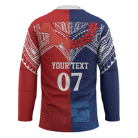 TokoUso Tonga Samoa Brothers Forever Custom Hockey Jersey Ulafala and Heilala Unity LT7 - Polynesian Pride