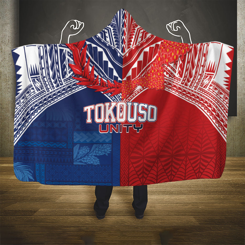 TokoUso Tonga Samoa Brothers Forever Hooded Blanket Ulafala and Heilala Unity LT7 - Polynesian Pride