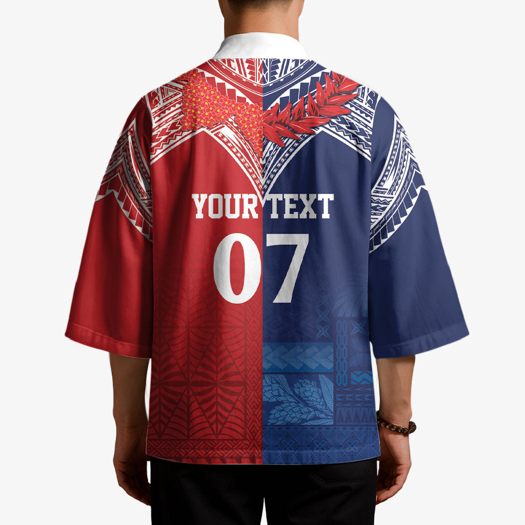 TokoUso Tonga Samoa Brothers Forever Custom Kimono Ulafala and Heilala Unity LT7 - Polynesian Pride