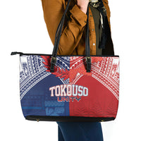 TokoUso Tonga Samoa Brothers Forever Leather Tote Bag Ulafala and Heilala Unity LT7 - Polynesian Pride