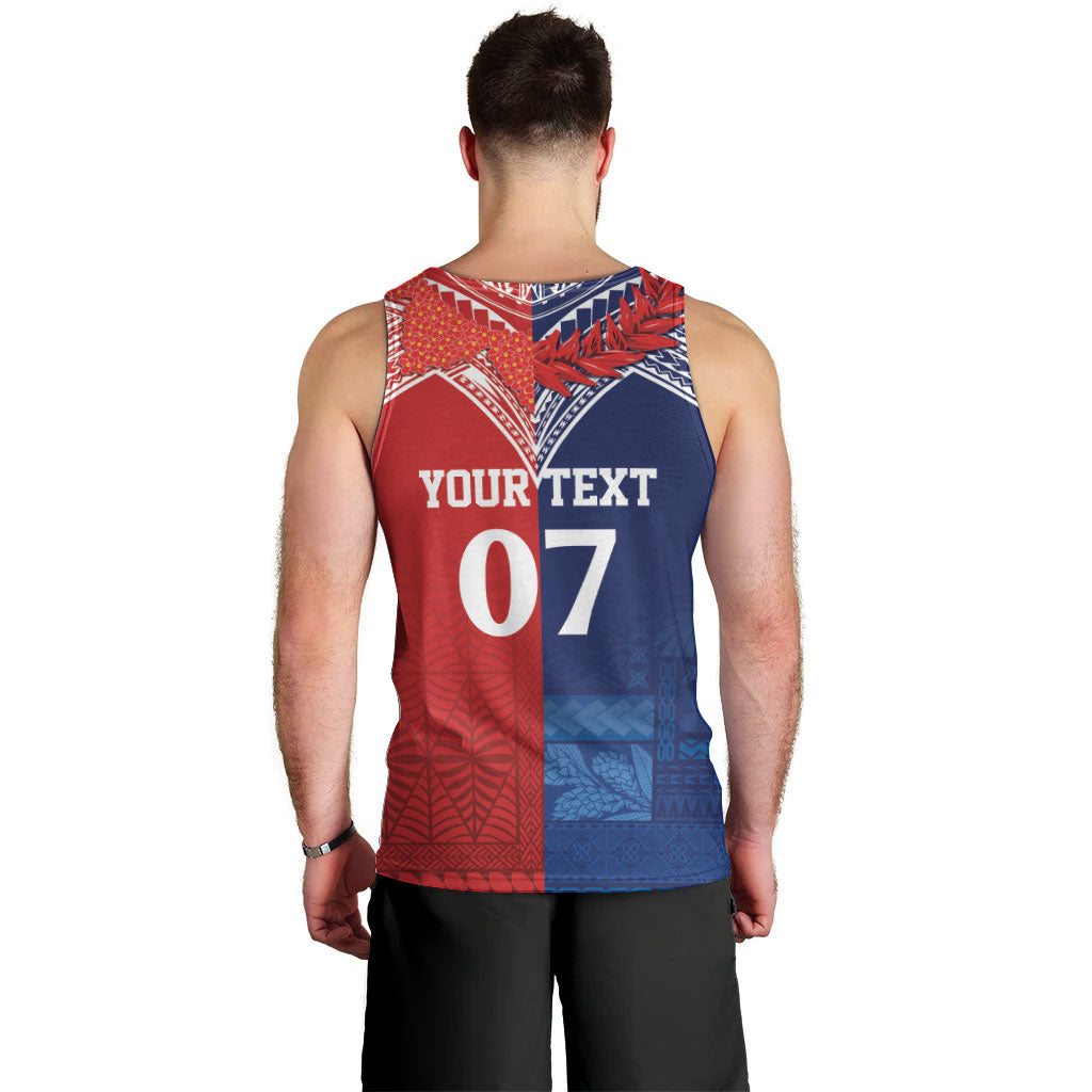 TokoUso Tonga Samoa Brothers Forever Custom Men Tank Top Ulafala and Heilala Unity LT7 - Polynesian Pride