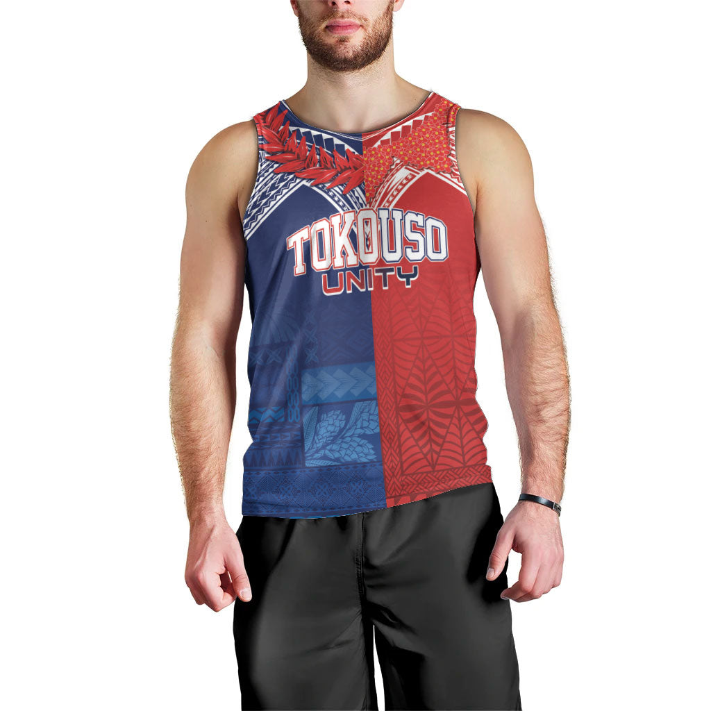 TokoUso Tonga Samoa Brothers Forever Custom Men Tank Top Ulafala and Heilala Unity LT7 - Polynesian Pride