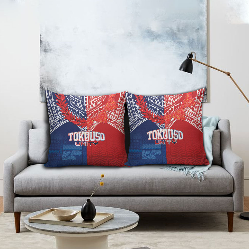 TokoUso Tonga Samoa Brothers Forever Pillow Cover Ulafala and Heilala Unity LT7 - Polynesian Pride