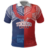 TokoUso Tonga Samoa Brothers Forever Custom Polo Shirt Ulafala and Heilala Unity