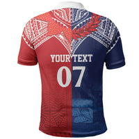 TokoUso Tonga Samoa Brothers Forever Custom Polo Shirt Ulafala and Heilala Unity