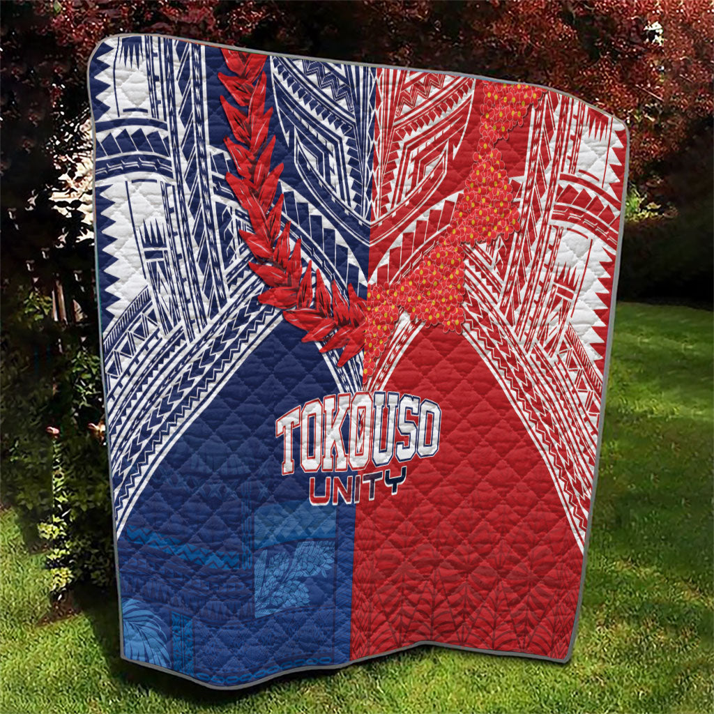TokoUso Tonga Samoa Brothers Forever Quilt Ulafala and Heilala Unity LT7 - Polynesian Pride