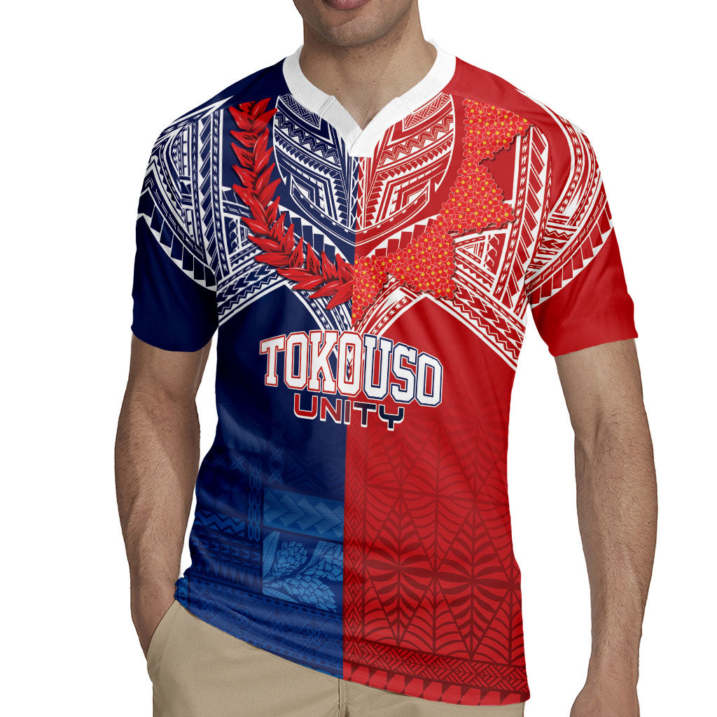 TokoUso Tonga Samoa Brothers Forever Custom Rugby Jersey Ulafala and Heilala Unity LT7 - Polynesian Pride