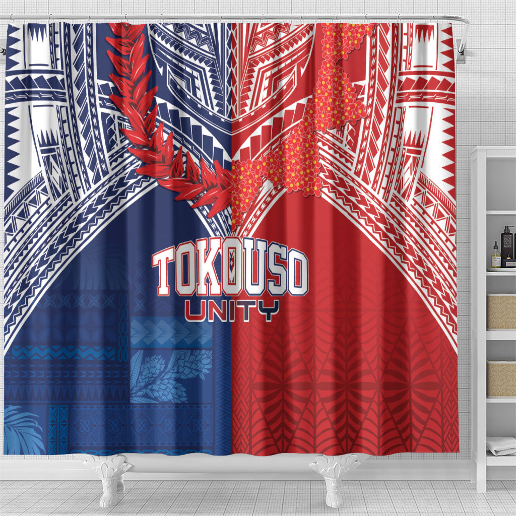 TokoUso Tonga Samoa Brothers Forever Shower Curtain Ulafala and Heilala Unity LT7 - Polynesian Pride