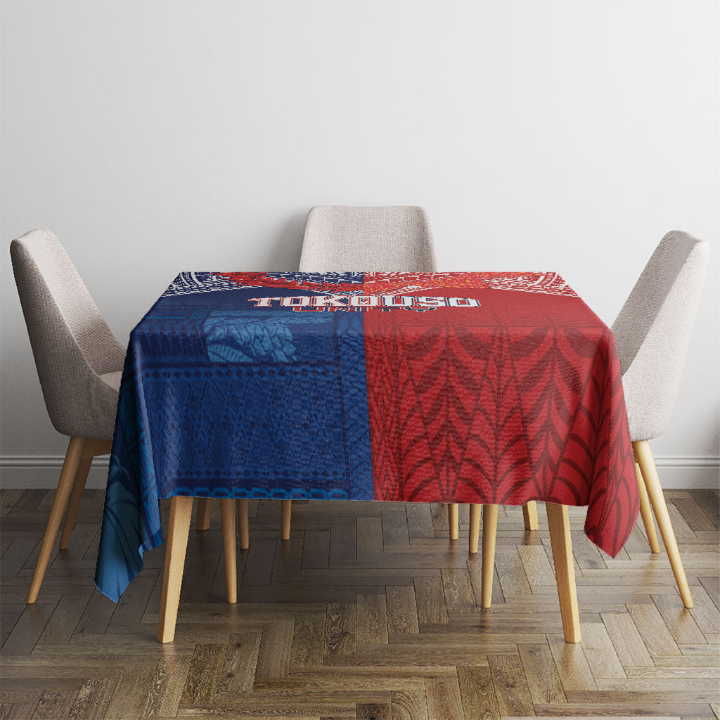 TokoUso Tonga Samoa Brothers Forever Tablecloth Ulafala and Heilala Unity LT7 - Polynesian Pride