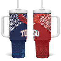 TokoUso Tonga Samoa Brothers Forever Tumbler With Handle Ulafala and Heilala Unity