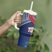 TokoUso Tonga Samoa Brothers Forever Tumbler With Handle Ulafala and Heilala Unity