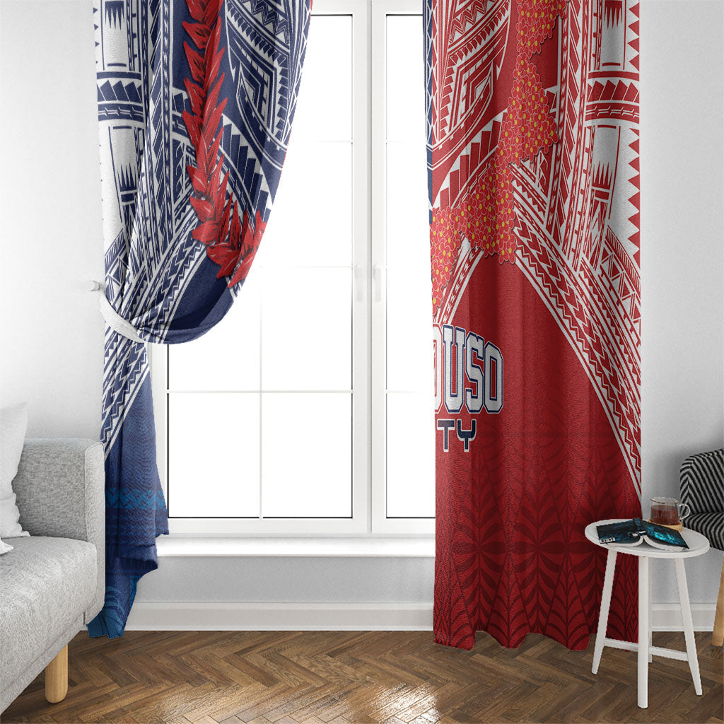 TokoUso Tonga Samoa Brothers Forever Window Curtain Ulafala and Heilala Unity LT7 - Polynesian Pride