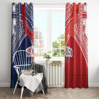 TokoUso Tonga Samoa Brothers Forever Window Curtain Ulafala and Heilala Unity LT7 - Polynesian Pride