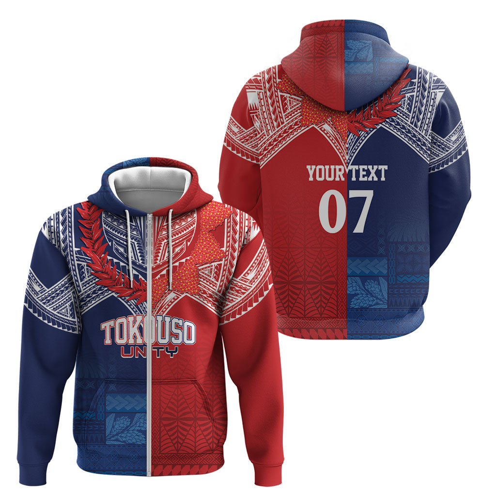 TokoUso Tonga Samoa Brothers Forever Custom Zip Hoodie Ulafala and Heilala Unity