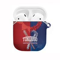 TokoUso Tonga and Samoa AirPods Case Warriors War Clubs LT7 Blue Red - Polynesian Pride