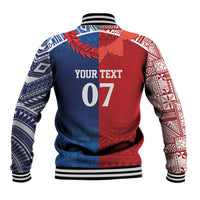 TokoUso Custom Tonga and Samoa Baseball Jacket Warriors War Clubs LT7 - Polynesian Pride