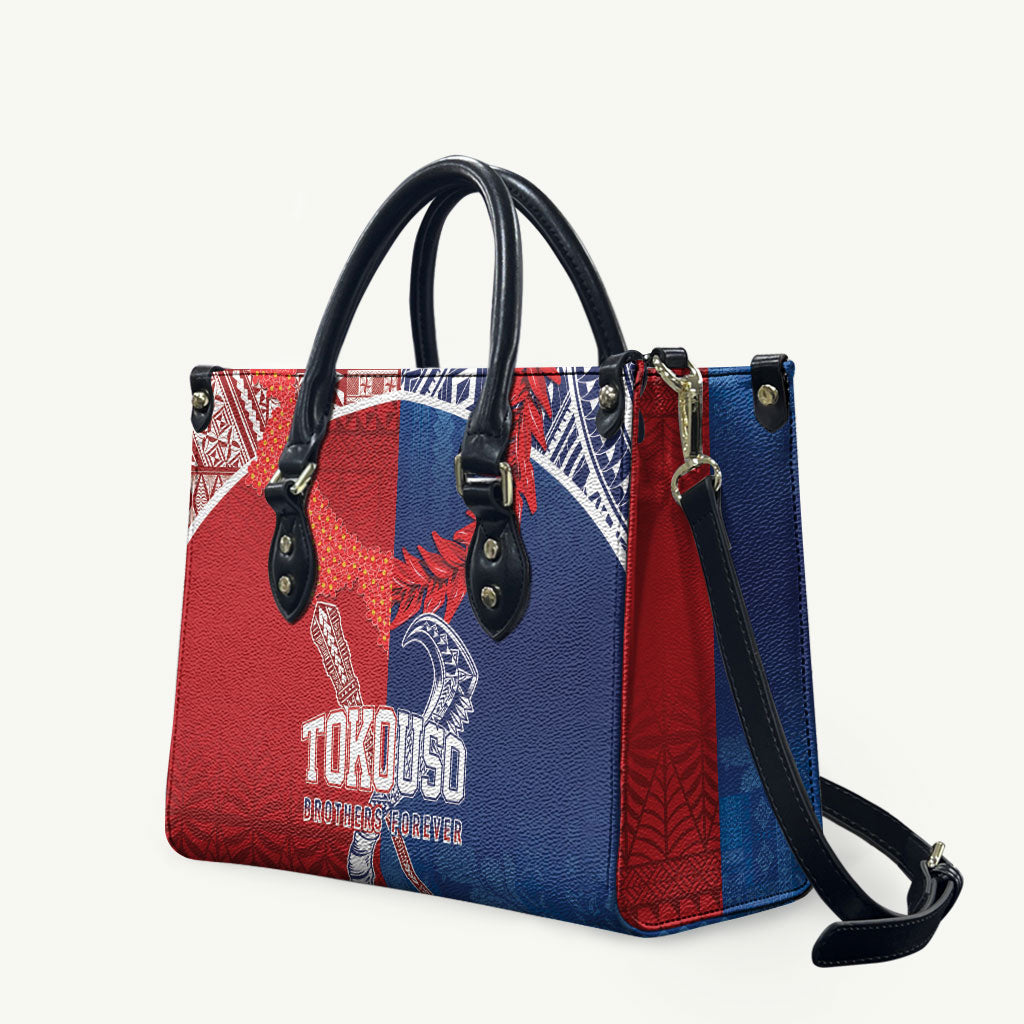 TokoUso Tonga and Samoa Leather Bag Warriors War Clubs