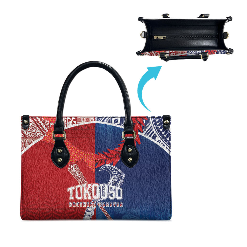 TokoUso Tonga and Samoa Leather Bag Warriors War Clubs