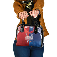 TokoUso Tonga and Samoa Shoulder Handbag Warriors War Clubs LT7 One Size Blue Red - Polynesian Pride