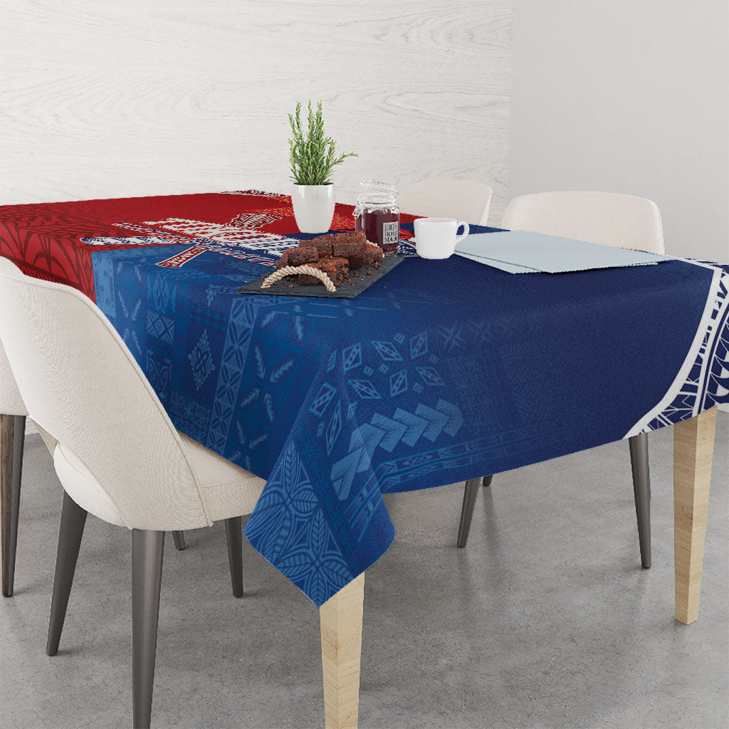 TokoUso Tonga and Samoa Tablecloth Warriors War Clubs LT7 - Polynesian Pride