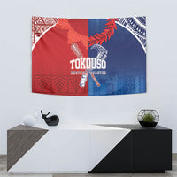 TokoUso Tonga and Samoa Tapestry Warriors War Clubs LT7 - Polynesian Pride