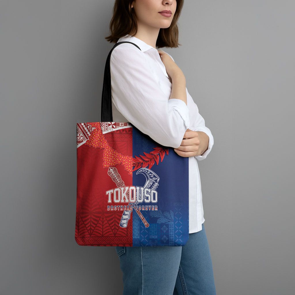 TokoUso Tonga and Samoa Tote Bag Warriors War Clubs LT7 - Polynesian Pride