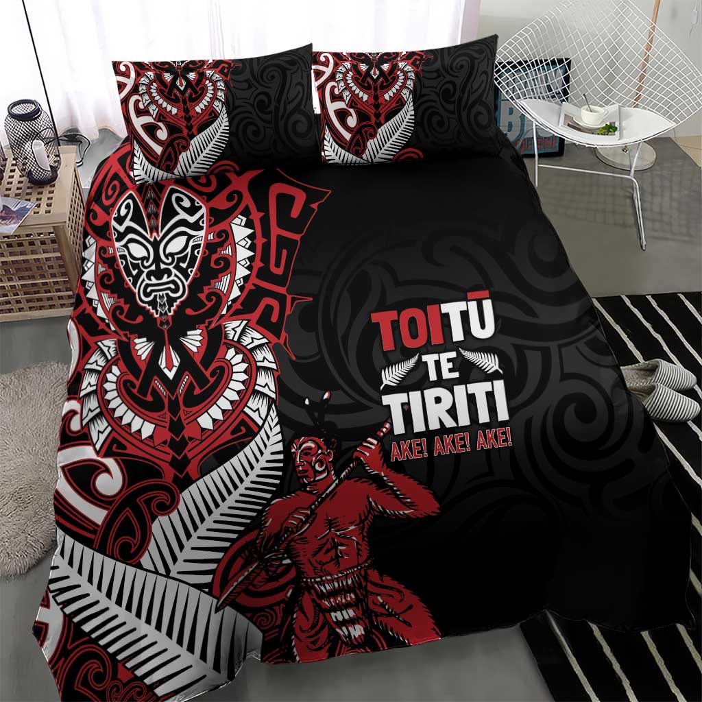 Aotearoa Toitu Te Tiriti Bedding Set Whakairo Wheku LT7 - Polynesian Pride