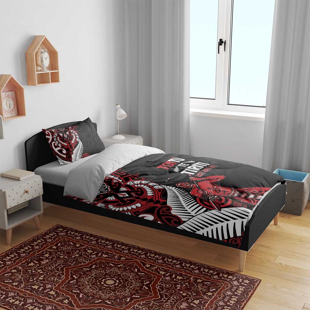Aotearoa Toitu Te Tiriti Bedding Set Whakairo Wheku LT7 - Polynesian Pride