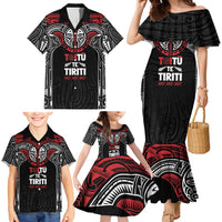 Aotearoa Maori Personalized Family Matching Mermaid Dress and Hawaiian Shirt Toitu Te Tiriti Ake! Ake! Ake!