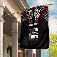 Aotearoa Maori Personalized Garden Flag Toitu Te Tiriti Ake! Ake! Ake!