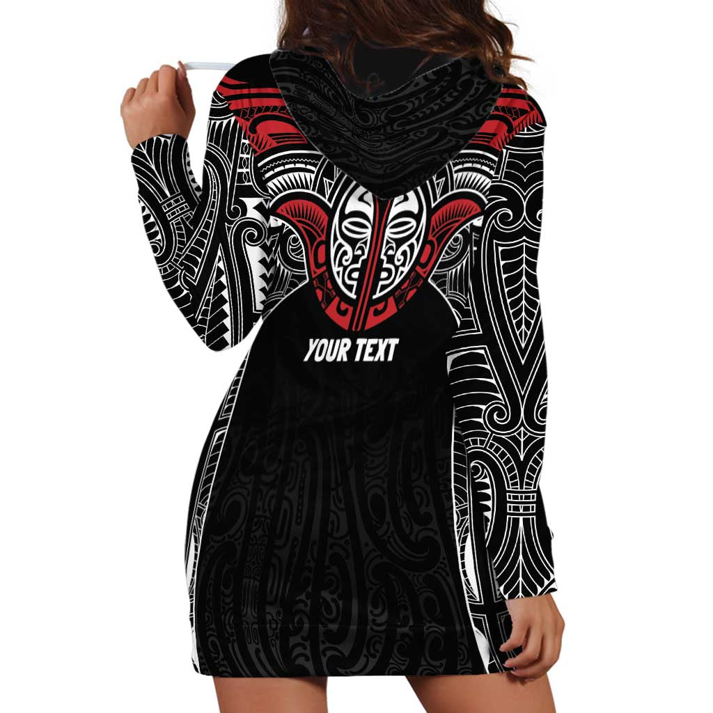 Aotearoa Maori Personalized Hoodie Dress Toitu Te Tiriti Ake! Ake! Ake!