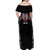 Aotearoa Maori Personalized Off Shoulder Maxi Dress Toitu Te Tiriti Ake! Ake! Ake!