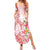 Polynesian Women's Day Wahine Summer Maxi Dress Plumeria Marble Glaze - Pink LT7 Women Pink - Polynesian Pride