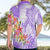 Polynesian Women's Day Wahine Hawaiian Shirt Plumeria Marble Glaze - Purple LT7 - Polynesian Pride