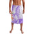 Polynesian Women's Day Wahine Lavalava Plumeria Marble Glaze - Purple LT7 Purple - Polynesian Pride