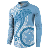 Micronesia FSM Button Sweatshirt Shark and Manta Classic Style
