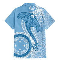 Micronesia FSM Family Matching Mermaid Dress and Hawaiian Shirt Shark and Manta Classic Style